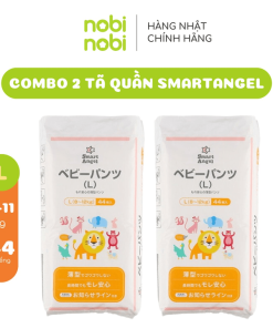Combo 2 Tã/bỉm Quần Smart Angel Cho Bé Từ 8-12kg 44 Miếng (hàng Nội địa Nhật)