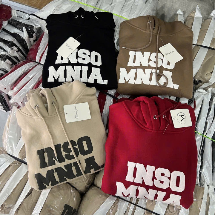 áo Khoác Hoodie Nỉ Nam Nữ Có Nón In Chữ Nổi Inso Mnia -htm Fashion