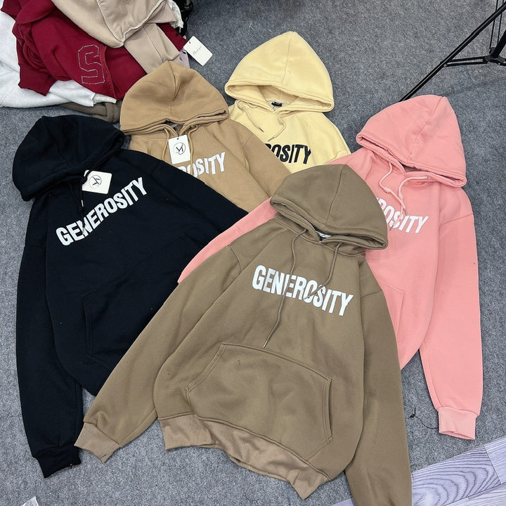 áo Khoác Hoodie Nam Nữ Form Rộng Có Nón In Generosiry – Htm Fashion