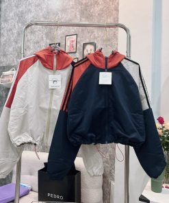 áo Khoác Dù Nữ Mero 2 Lớp Thiết Kế Khóa Kéo Cổ Trụ – Htm Fashion