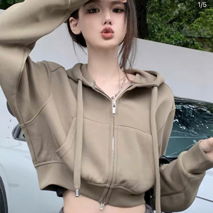 áo Khoác From Lửng Nữ Vải Nỉ Dày Dặn Trơn Mũ Rộng Thời Trang Ut45 – Golden Dream