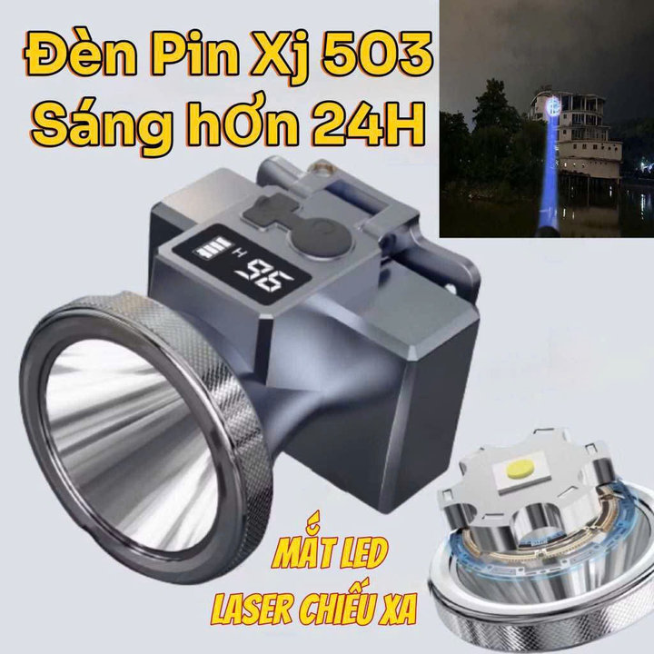 đèn Pin đội đầu Xj503 Pin 5200mah Cực Trâu Dùng Trên 40h, Led Cao Cấp Laser Siêu Sáng, Tích Hợp Báo Hiển Thị Thời Gian Sáng Gd239 – Lady’s Passion