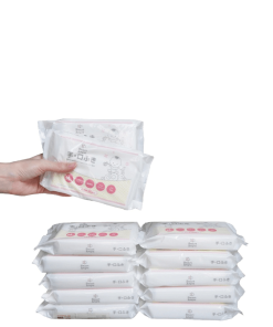 Combo 10 Tặng 2 Khăn Giấy ướt Smartangel Chiết Xuất Từ Nước Tinh Khiết Không Mùi Cho Bé (80 Miếng X 1 Gói)