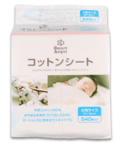 (nội địa Nhật) Khăn Cotton Smartangel Siêu Mềm Làm Sạch Cho Bé 540 Khăn