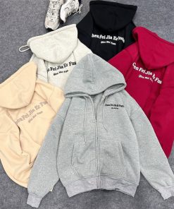 áo Khoác Hoodie Nỉ Nam Nữ In Chữ Cheen Fel Jia Er – Htm Fashion