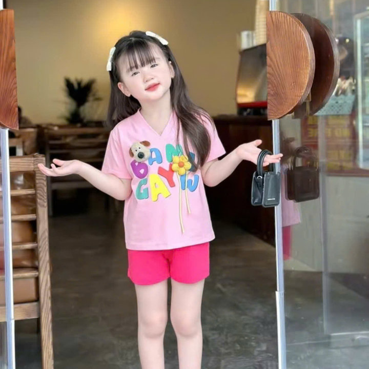 đồ Bộ áo Thun Quần Short Năng động Trẻ Trung Cho Bé Mùa Hè