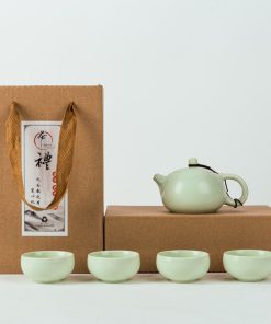 Bộ ấm Chén Sứ Cao Cấp Hộp Giấy 5 Chi Tiết – Sương Mai