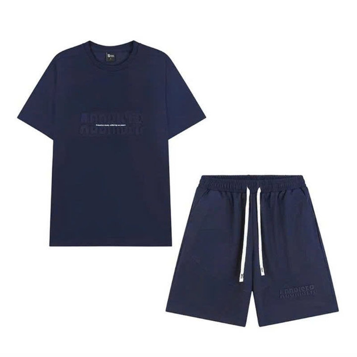 Bộ Thể Thao Nam Vải Thun Xốp Dập Họa Tiết Vân Nổi Thấm Hút Mồ Hôi – Men’s Style