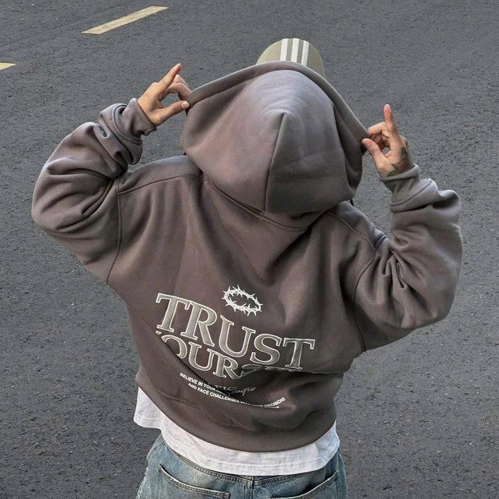 áo Khoác Nỉ Xk Dày Mịn Họa Tiết Trust Yourself – Htm Fashion
