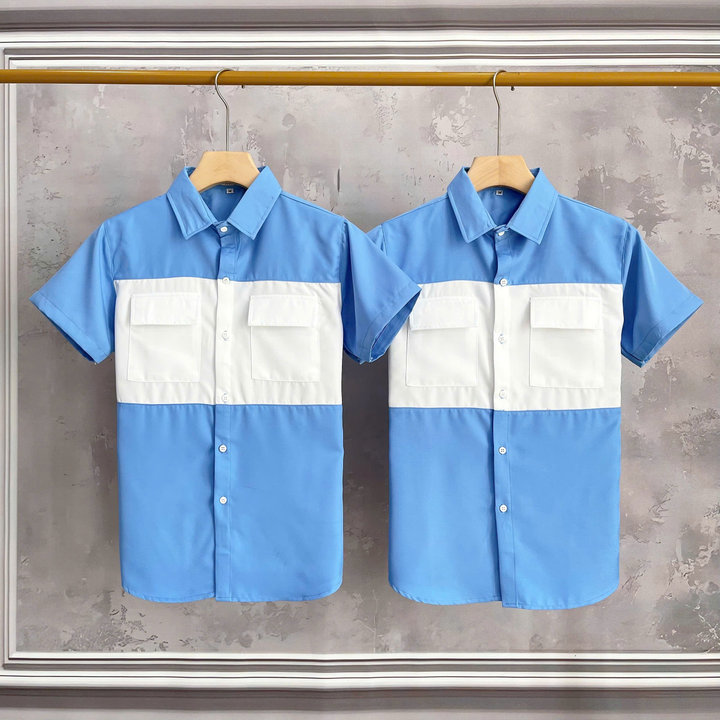 áo Sơ Mi Nam Tay Ngắn Phối Màu 01 – Pt Store