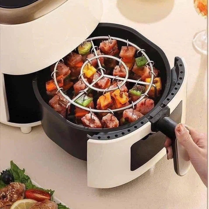 Khay Tròn Xiên Thịt Nướng Hàng 24 Que, Dùng Nồi Chiên