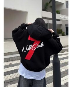 áo Khoác Lửng Form Boxy Logo In Nổi Số 7 Có Túi Trong – Htm Fashion
