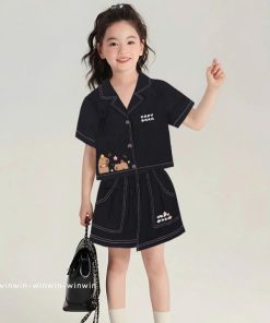 Set Vest Bé Gái In Hình Caybara Từ 12-45kg Kèm Chân Váy Lệch Tà đáng Yêu Cho Bé Gái