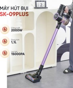 Máy Hút Bụi Cầm Tay Seka Sk-09 Plus Nâng Cấp Toàn Diện, Hút Bụi Lau Sàn, Tự động Làm Sạch Con Lăn – Bảo Hành 12 Tháng