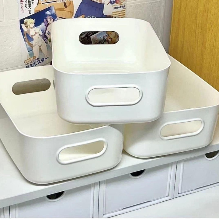 Combo 10 Khay Nhựa Hình Chữ Nhật Sz 20,5 Cm để đồ Tiện Lợi