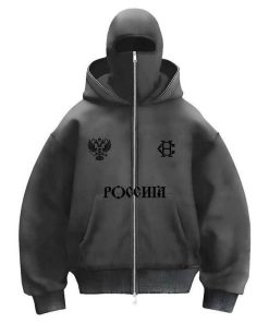 áo Khoác Ninjia Vải Nỉ Dày Dặn 2 Mũ Trùm đầu Khoá Kéo Full Mặt In Vhuwx Poccii Unisex Tp55