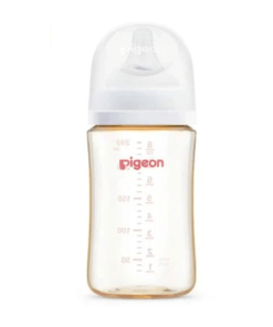 Bình Sữa Pigeon Ppsu Softouch Baby-friendly World Hoạ Tiết Logo Dung Tích 160ml/240ml/330ml