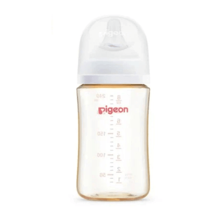 Bình Sữa Pigeon Ppsu Softouch Baby-friendly World Hoạ Tiết Logo Dung Tích 160ml/240ml/330ml