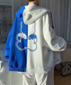 áo Khoác Nỉ Form Rộng Phối 2 Màu In Hình Gấu Unisex Nam Nữ Mẫu Mới Tp654 – Golden Dream