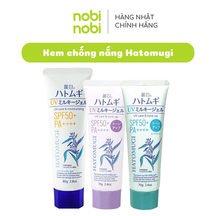 (chính Hãng) Kem Chống Nắng Reihaku Hatomugi Nâng Tông Và Dưỡng ẩm Cho Da Spf 50+ Pa++++