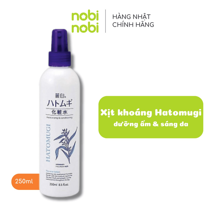 (chính Hãng) Xịt Khoáng Reihaku Hatomugi Dưỡng ẩm Và Làm Sáng Mịn 250ml