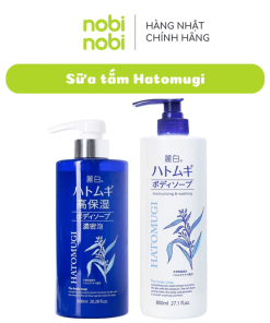 (chính Hãng) Sữa Tắm Reihaku Hatomugi Dưỡng ẩm Và Làm Sáng Mịn Loại 600ml Và 800ml