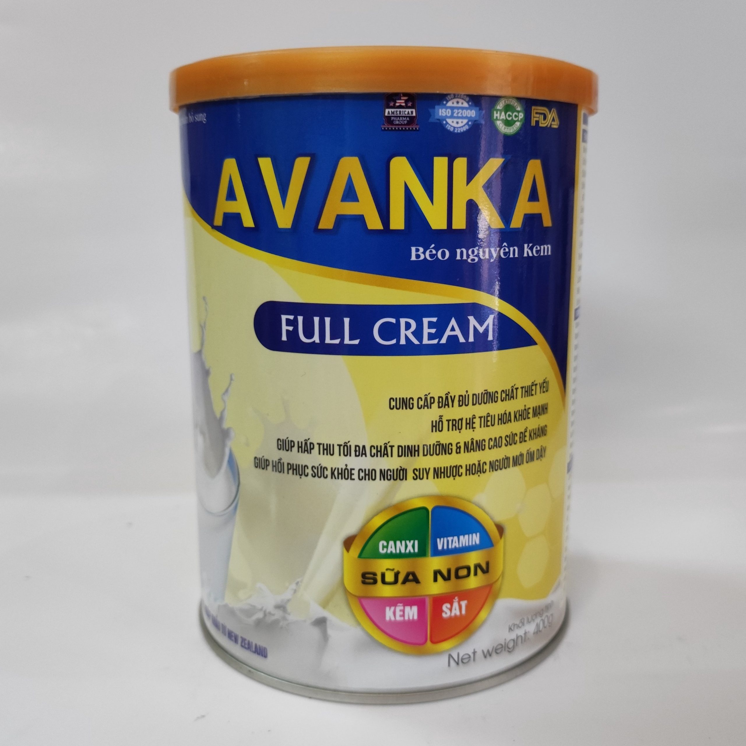 Sữa Béo Nguyên Kem Avanka Full Cream