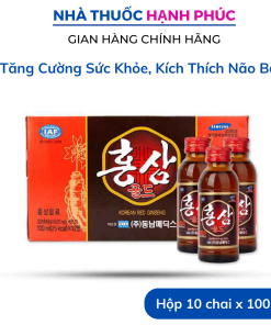 Nước Hồng Sâm Hàn Quốc Korean Red Ginseng Tăng Cường Sức Khỏe, Kích Thích Não Bộ – Daewoong Korea