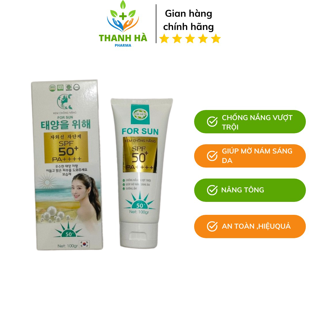Kem Chống Nắng Nâng Tông Dưỡng Da 50++ – For Sun