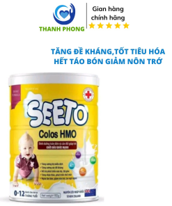 Sữa Seeto Colos Hmo Giảm Nôn Trớ Tăng Miễn Dịch,phát Triển Toàn Diện Cho Trẻ 0-12 Tháng 900g – Cao Minh Chung