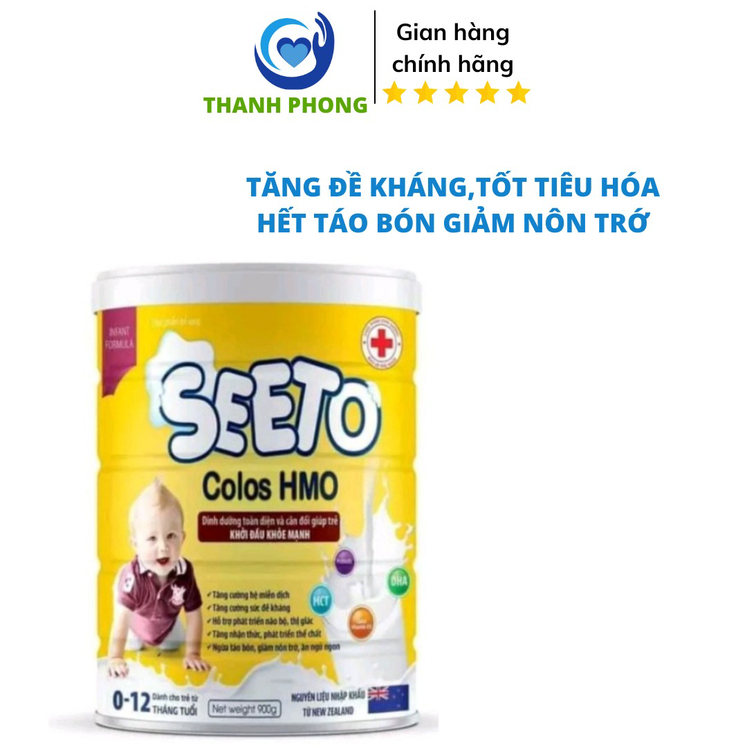 Sữa Seeto Colos Hmo Giảm Nôn Trớ Tăng Miễn Dịch,phát Triển Toàn Diện Cho Trẻ 0-12 Tháng 900g – Cao Minh Chung