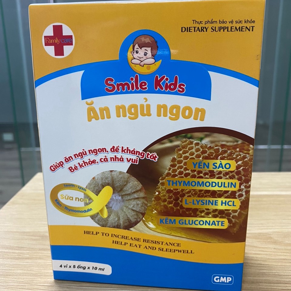 Siro Smile Kids Giúp ăn Ngủ Ngon, Ngủ Ngon, Tăng Sức đề Kháng Hộp 20 ống – Family Care