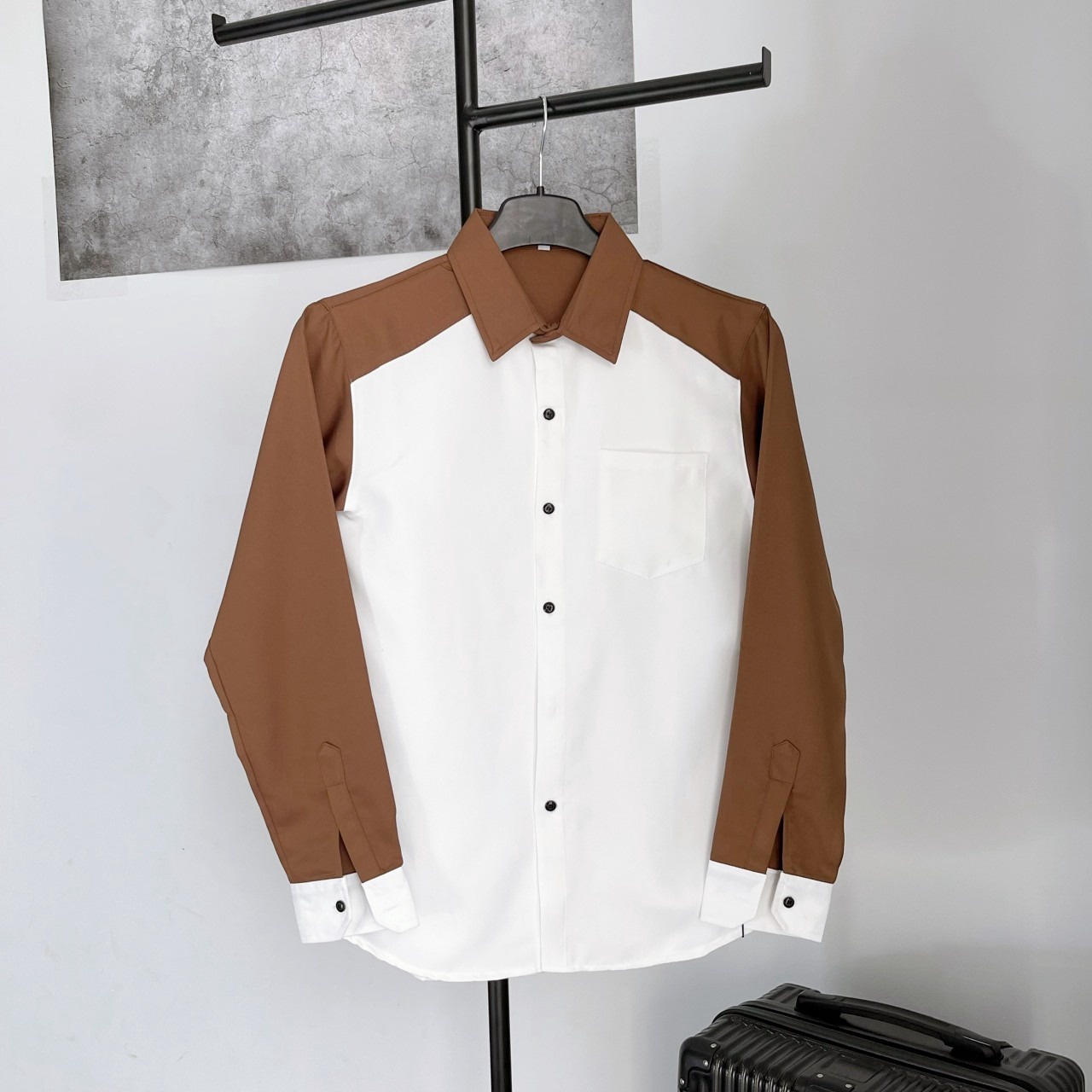 áo Sơ Mi Nam Phối Màu Tay Dài – Pt Store