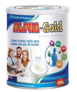 Sữa Bột Dinh Dưỡng Alpha Gold Detoxsic Glutathion Milk
